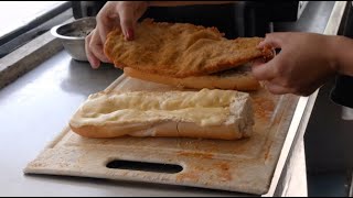 Argentina Street Food Milanesa | Great Sandwiches with Huge Pork cutlet