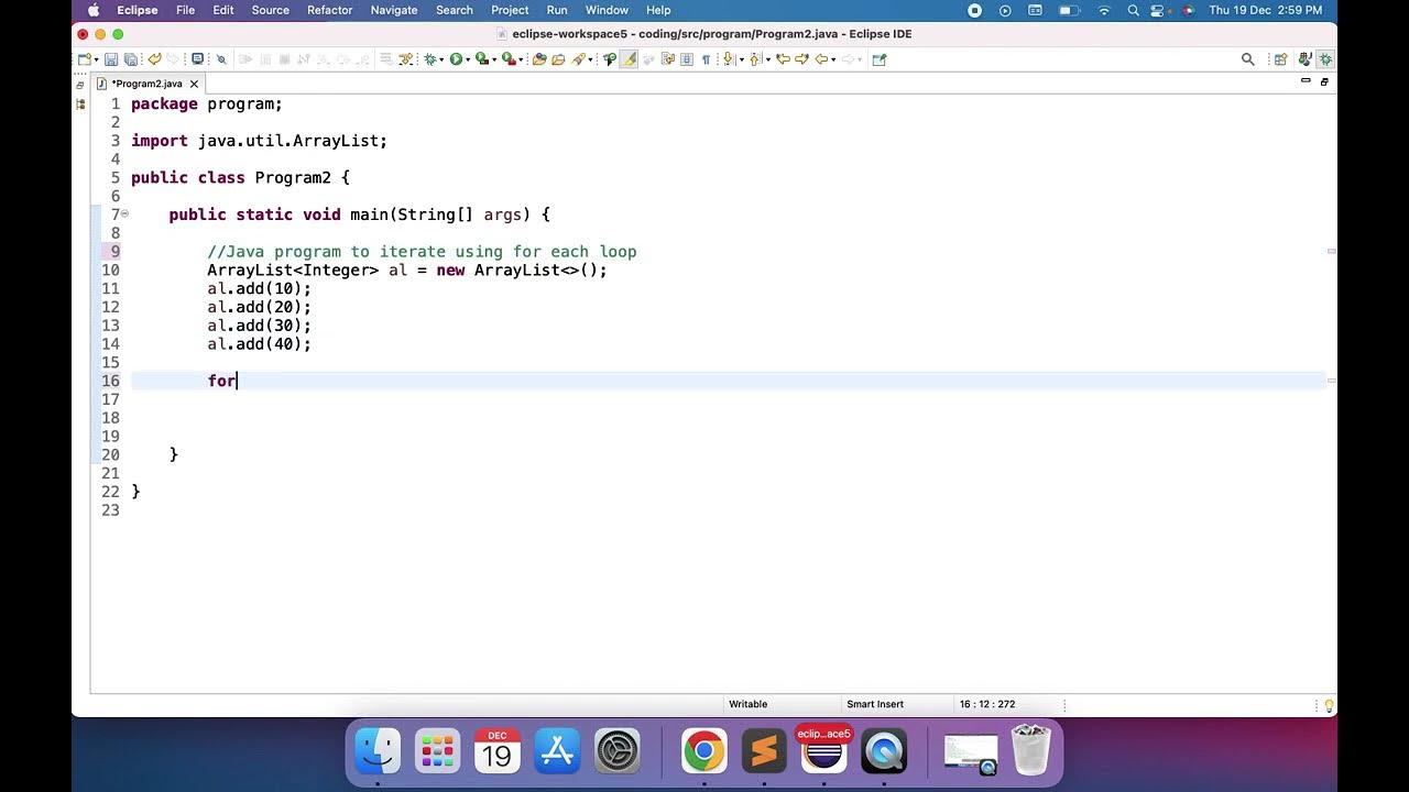 Java Program to iterate array list using for each loop | Java ...