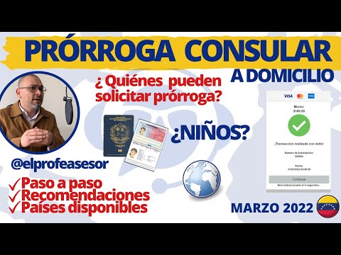 PRÓRROGA CONSULAR A DOMICILIO ?| SAIME Marzo 2022 | Pasaporte Venezolano ✅ | + países disponibles