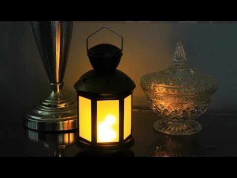 Flickering Fireplace Lamp Lantern Battery Operated LED Light 