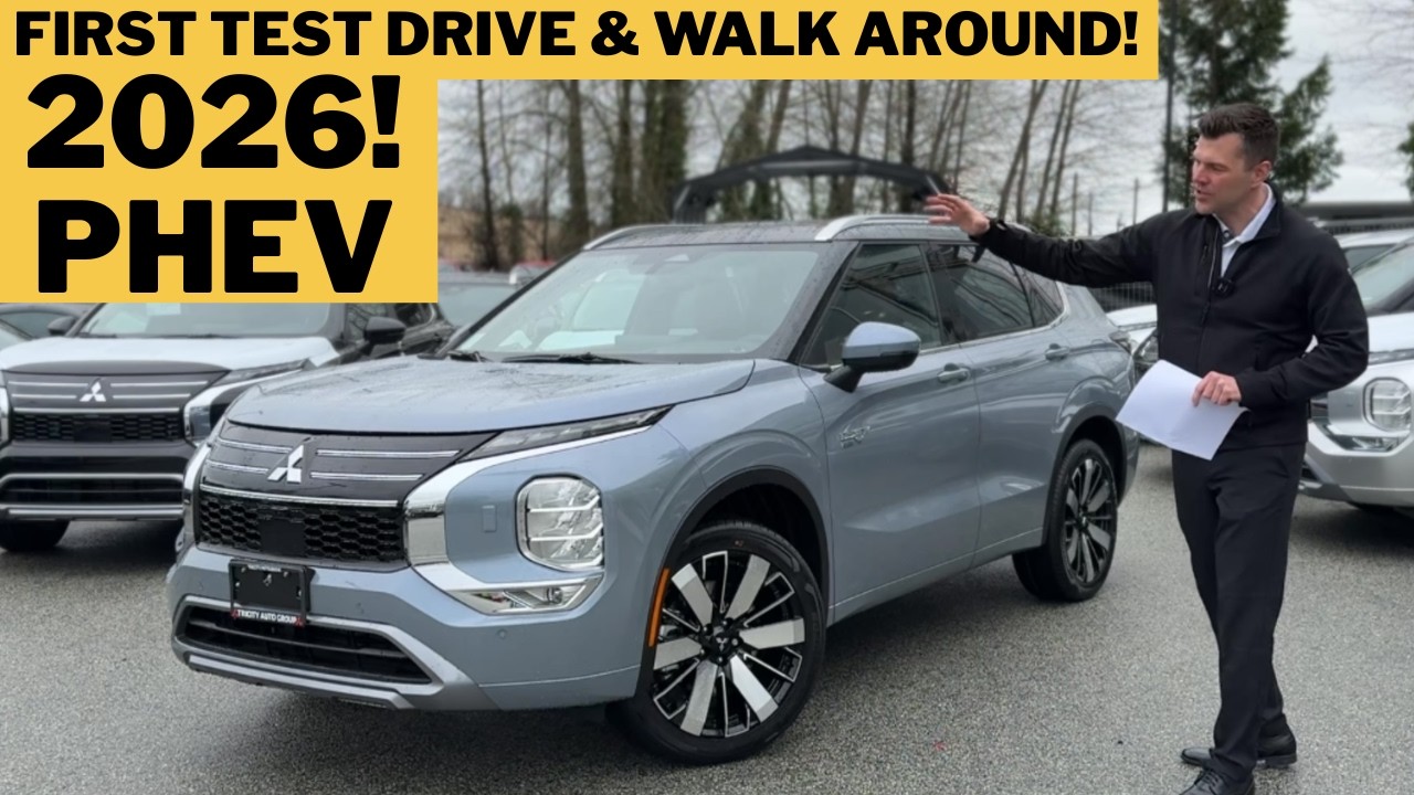Mitsubishi Outlander PHEV 2026 года — тест-драйв и подробный обзор!