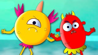 Five Little Monster, Halloween Rhyme And Kids Fun Learning Video
