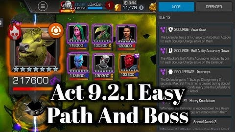 Mcoc ACT 9.2.1 Easy Path And Boss | Mcoc act 9.2.1 Rintrah Boss | Mcoc Act 9.2 | #mcocact9 #mcoc
