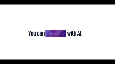 You can with AI