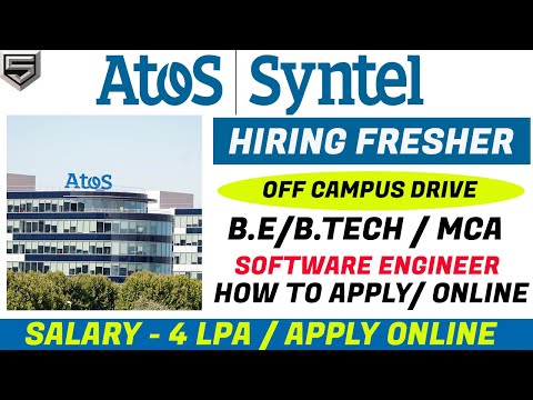 #ATOS Syntel Off Campus Drive 2021 | Hiring Fresher As Software Engineer | Package 4 LPA | #Syntel