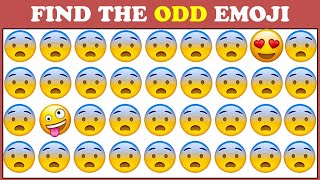 Find The Odd Emoji Quiz #02 | Can You Find The Odd One Out ? Spot The Difference ! Test Your Eyes !