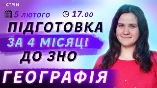 Підготовка до ЗНО 2021 з географії за 4 місяці