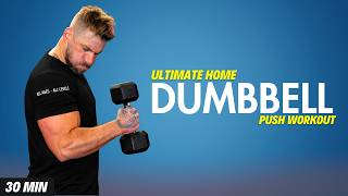 Day 7 - 30 Min Home Dumbbell Push Workout | Strength & Fat Burning