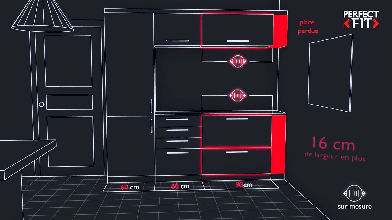 Schmidt Perfect Fit, votre cuisine sur mesure en largeur au mm près