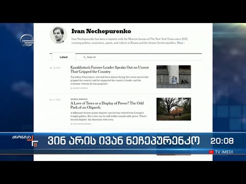 დაკვეთილი სტატია ბიძინა ივანიშვილის შესახებ - ვინ არის ივან ნეჩებურენკო