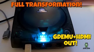 Dreamcast transformation! Faulty disc drive &amp; controller ports to GDEMU, Shell, battery &amp; HDMI mods!