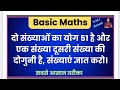 दो संख्याओं का योग 51 है तथा एक संख्या दूसरी संख्या की दुगनी है तो संख्याएं होगी | Raikhik Samikaran