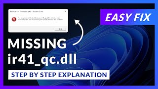 ir41_qc.dll Error Windows 11 | 2x FIX | 2023