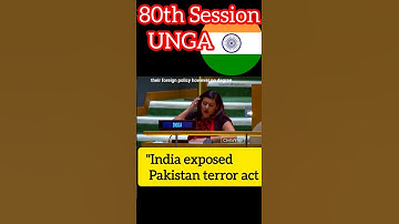 🇮🇳#india exposed #pakistan terror act at #unga #geopolitics #upsc #gs2 #ir