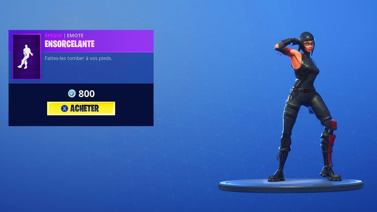 fortnite new emote ensorcelante nouvelle danse - nouvelle danse fortnite 2018