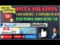 Data Analyst Jobs in India | Data Analyst Jobs for Freshers in 2024 | Data Analyst Salaries  | Jun24