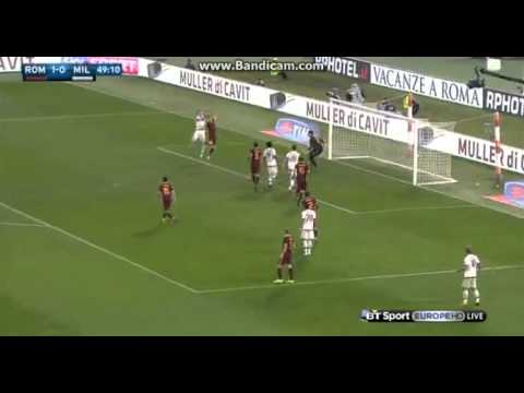 Roma vs. Milan 1-1 - Juraj Kucka Goal  - Serie A 09/01/2015