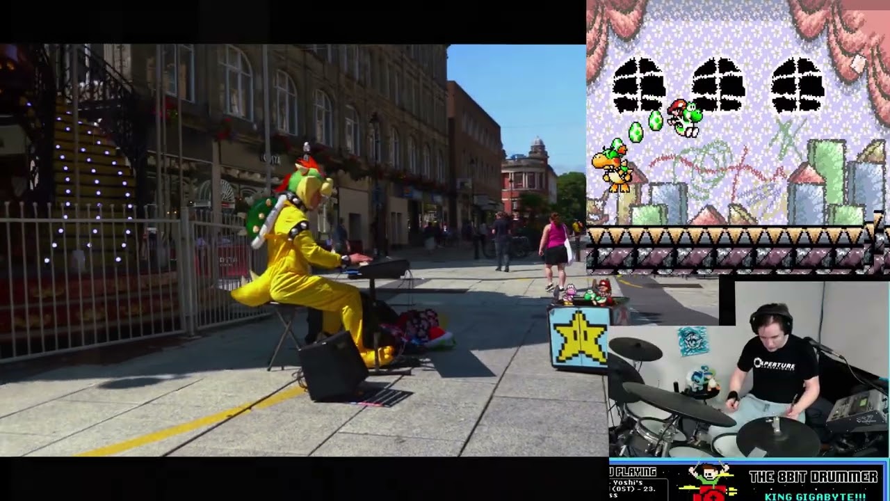 YOSHI'S ISLAND FINAL BOSS'S @The8BitDrummer & RETRO BUSKER