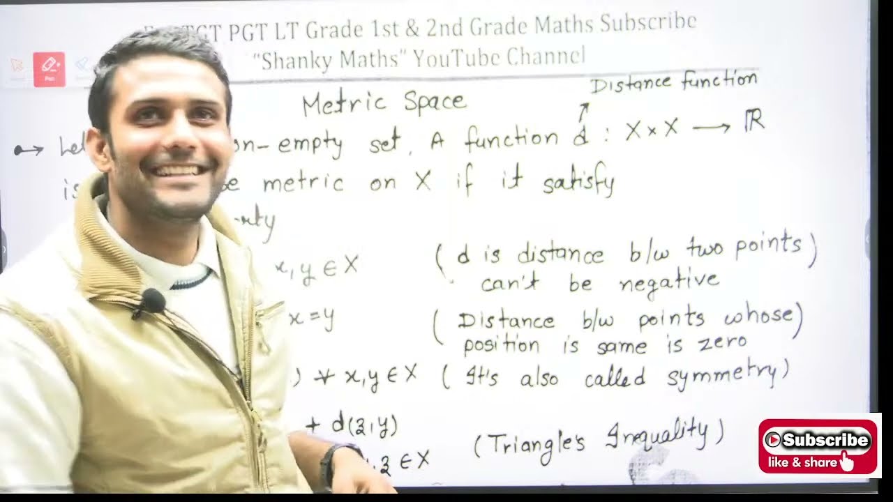 Dsssb tgt math metric space c;lasses #tgtmaths #tgt #pgt #pgtmaths #dsssbtgtmaths