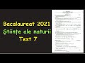 Bac 2021 Test 7 antrenament bacalaureat stiinte ale naturii(Invata Matematica Usor-Meditatii Online)