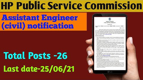 HPPSC Assistant Engineer notification 2021।New government engineer job #hppsc #notification #shorts