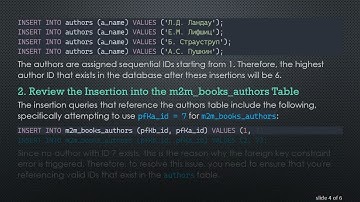 Solving the Foreign Key Constraint Issue When Filling a Database