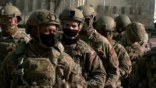 National Guard troops secure Washington before Biden's inauguration