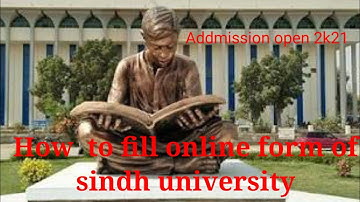How to fill online form of sindh university jamshoro  2k21&Requirments ISA I S Academy