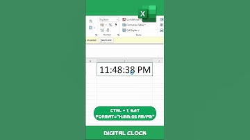 Excel Shortcut 99 - Digital Clock in Excel  #exceltech #microsoftoffice #excelformula #excel