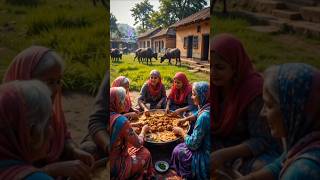 "Village Feast: Homemade Kofta with Roti | Desi Food Vibes 😍" #viralvideo #villagelife