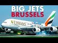 BRUSSELS AIRPORT Big Jet Runway Action