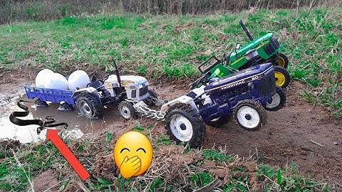 Diy tractor stuck in mud with egg science project part 2 ।।Diy Tractor।।fasa tractor ।।