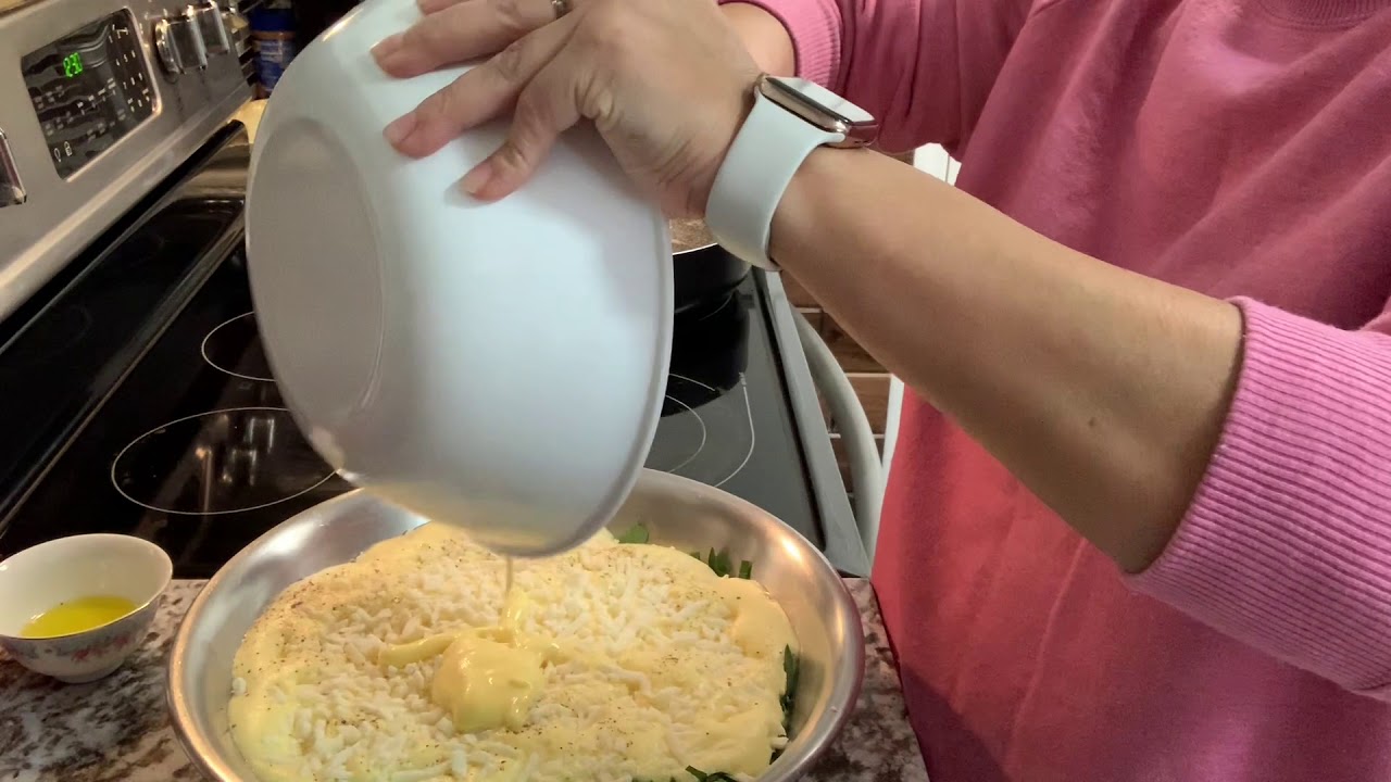 torta de espinaca con papas