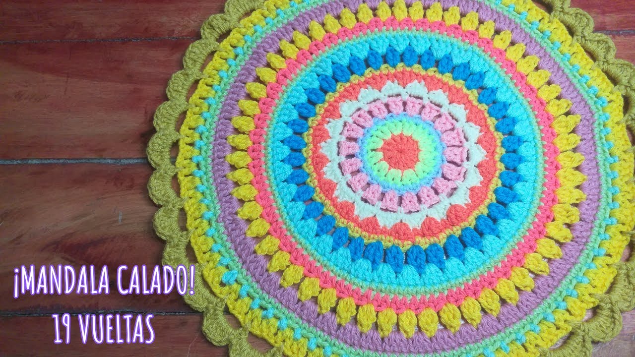 Mandala GRANDE Tejido en CROCHET - Paso a Paso