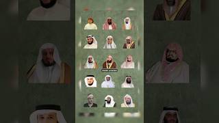 Surah Infitar by Sheikh Maher,Yasser,Luhaidan,Shuraim,Sudais,Fares,Saad,Hazza balushi,Qari Siddiq