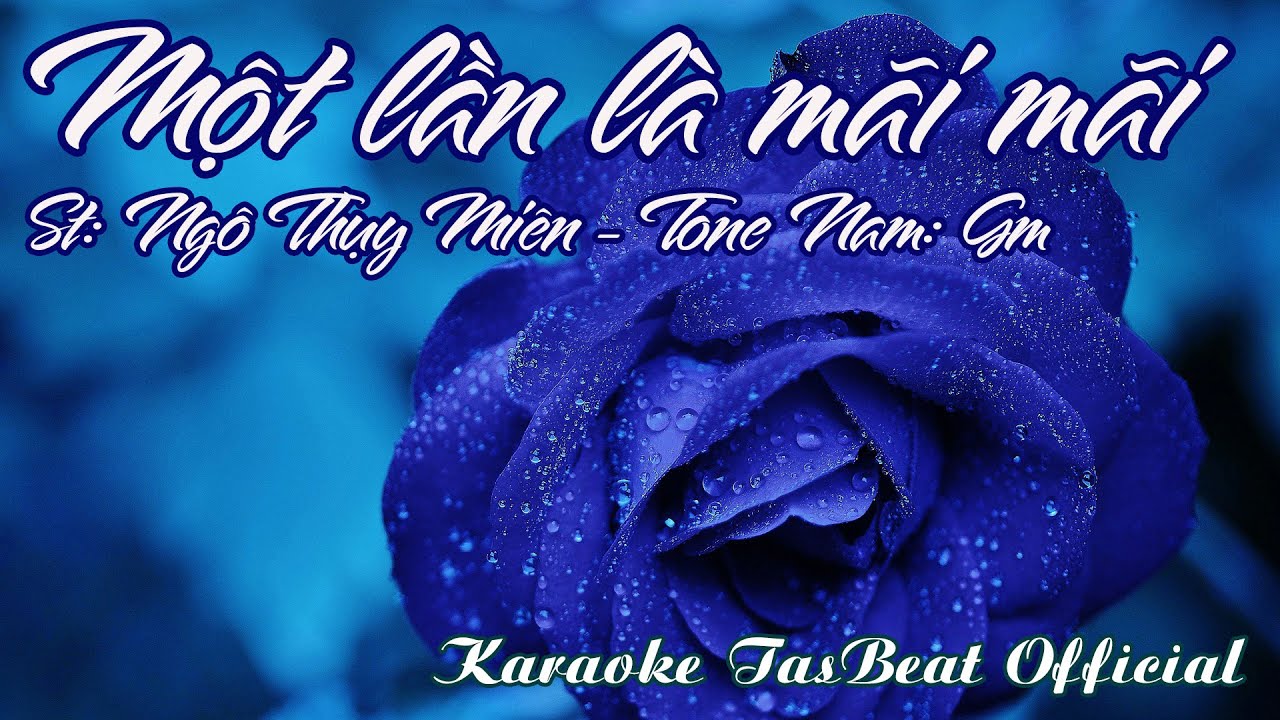 Karaoke Một Lần Là Mãi Mãi Tone Nam | TAS BEAT