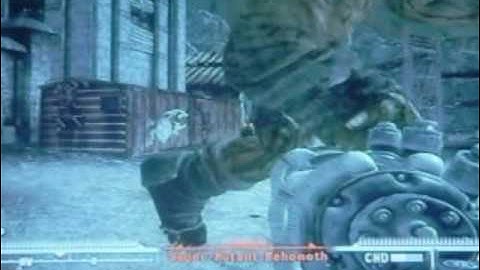 Fallout 3: Fawkes VS Behemoth (Unarmed Fight)