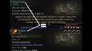 Mana Flare + Firebolt Does WHAT - Path of Exile 2 Build Showcase