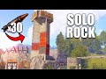 I built this high iq solo rokc base in rust broken 1x1 design