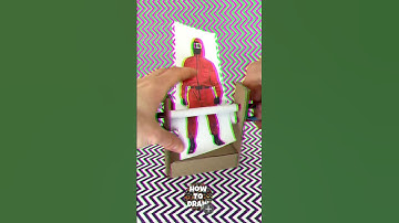 Incredible Paper Craft Transformation using DIY printer Pink Soldier by Squid Game #squidgame #diy