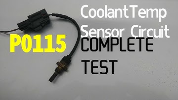 HOW TO TEST ENGINE COOLANT TEMPERATURE SENSOR. 5 TESTS. P0115 code.