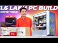 ULTIMATE WHITE PC! 1.6 Lakh Rupees Gaming And Streaming PC Build With White GPU