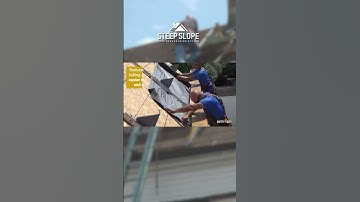 How do you install or remove materials from underneath the SteepSlope Scaffold System you ask?