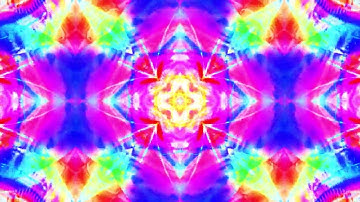 1 hour 4K Screensaver of  Colorful Kaleidoscope Moving Background Video VJ Loop Animation