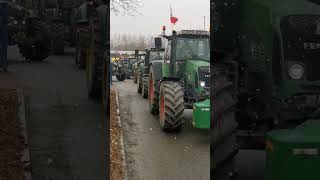400 ciągników wyjechało w protescie na drogi powiatu łowickiego!