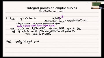 Wei Ho, Integral points on elliptic curves