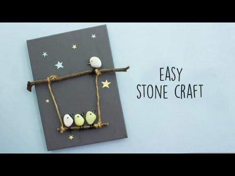 Easy Stone Craft  Home Decor Ideas 