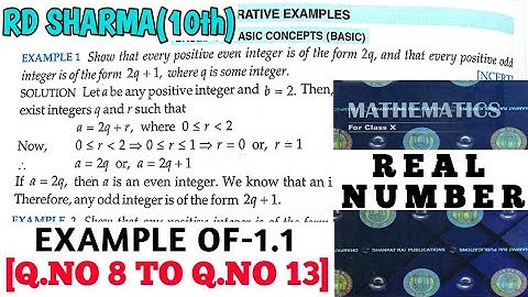 RD SHARMA CLASS 10 EXAMPLE OF EX- 1.1[Q.NO 8 TO 13] SOLUTION CHAPTER 1 REAL NUMBER/MATH FEAR/CBSE/