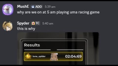 Uma Racing | Best Recorded Run?