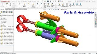 Solidworks tutorial Design of Toy Gun